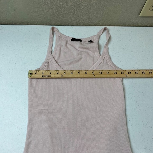 ATM Women's Ribbed Knit‎ Tank Mini Dress Racerback Sleeveless Pink Size S - Picture 10 of 13